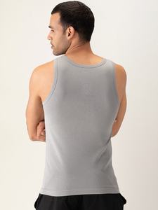 Débardeur de sport en coton pour garçons, musculation, Fitness, course, Logo personnalisé, sans manches - Product Image 3