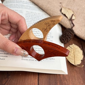 Finger Ring Reader Support <b>Book</b> Finger Holder Wooden - Product Image 3