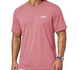 T-shirt pour homme 100% coton, col rond, manches courtes, coupe athlétique, logo personnalisé, streetwear décontracté - Product Image 3