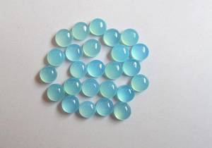 พลอยคาลซิโดนีทรงกลมหลังแบนธรรมชาติ สำหรับทำเครื่องประดับจากพลอย - Product Image 2
