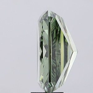Bague de fiançailles en diamants de laboratoire durables, vert foncé fantaisie, taille radiant, 7,00 carats, clarté VS2, certifiée IGI, modèle Gemver 1818 - Product Image 2