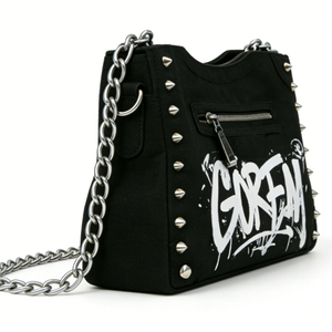 Bolso de Hombro de Diseño de Alta Gama para Mujer, Cartera de Lona Negra de PVC a la Moda, Estilo Europeo y Americano - Product Image 4