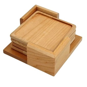 Sous-verres carrés en bois de noyer personnalisables au design créatif Sous-verres de cuisine de restaurant Dessous de plat Tapis et tampons pour tasses à boissons - Product Image 1