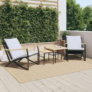 Silla de Jardín Negra y Gris Claro, Complemento Perfecto para su Conjunto de Jardín - Product Image 1