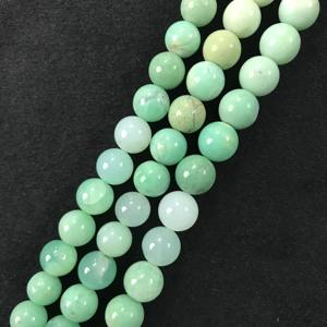 Cuentas Redondas Lisas de Crisoprasa 100% Naturales, Certificadas por IGI, Grado AAA, 10-11 mm, Color Verde Multifuego, para Joyería, Gemas Vivaaz - Product Image 4