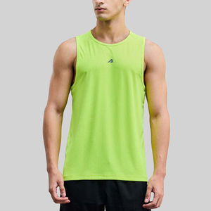 Solid Color Breathable Tank Top Custom Logo Ribbed Vests Knitted Fitness Gym Stringer <b>Singlet</b> <b>for</b> <b>Men</b> training workout session - Product Image 1