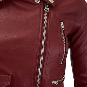 Nouvelle tendance, veste en cuir véritable pour femmes, style motard classique, veste en peau de mouton véritable pour l'hiver, veste tendance pour femmes - Product Image 5