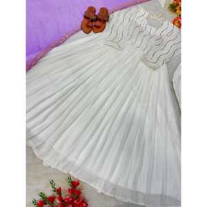 Vestidos de Noche de Diseñador, Elegante Vestido Anarkali con Hermoso Pantalón y Dupatta para Fiestas - Product Image 5