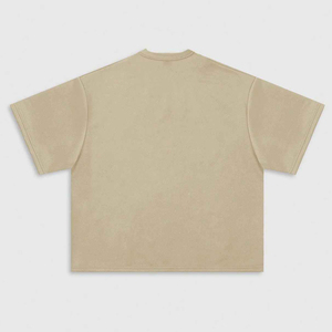 เสื้อยืดพิมพ์ลาย DTG โลโก้ด้านหน้า แขนสั้น ทรงโอเวอร์ไซส์ คอกลม ผู้ชาย ผ้าฝ้าย 100% สไตล์สตรีท แห้งเร็ว 220 กรัม ทรงบ็อกซี่ - Product Image 2