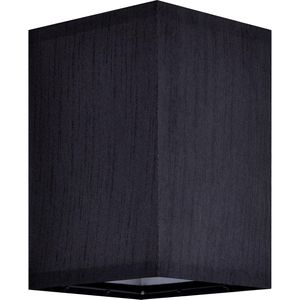 Juego de 2 Pantallas de Lámpara Cuadradas Modernas de Tela, Color Negro, Tamaño Pequeño L6.3"x W6.3"x H9.84", Elegantes y de Fácil Instalación - Product Image 3