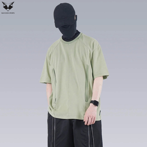 Camisetas Techwear con Logotipo Personalizado, Camisetas de Secado Rápido, Ropa Deportiva, Camisetas Técnicas para Hombre, Tops Tácticos Multibolsillos de Alto Rendimiento - Product Image 4