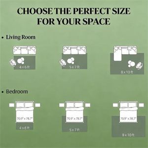 Tappeto Lavabile in Lavatrice Blu per Soggiorno, Camera da Letto e Sala da Pranzo, Set di Tappeti per Pavimento - Product Image 4