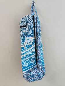 Bolsa de Yoga de Algodón Hecha a Mano con Diseño de Mandala, Cierre de Cremallera y Correas Ajustables, para Estudio de Yoga y Ejercicio - Product Image 2