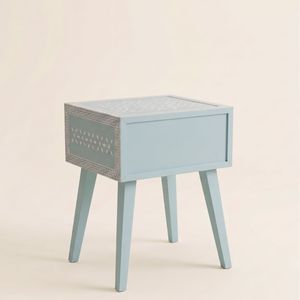 Nueva Mesita de Noche de Lujo con Incrustaciones de Hueso, Moderna, Sencilla y Creativa, de Madera Maciza para Dormitorio - Product Image 2