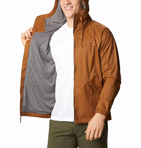 Brand 2026 OEM Factory Hot Sale Polyester Men Zipper Printed Embroidered Logo Running <b>Jacket</b> Custom Windbreaker Hooded <b>Jacket</b> - Product Image 6