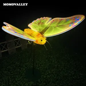 Sales golden supplier flapping led butterfly decorations led night light holiday lighting garden christmas decors for outdoor