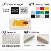 Étiquettes tissées personnalisées avec logo et texte, étiquettes à coudre pour vêtements, articles vestimentaires et sacs