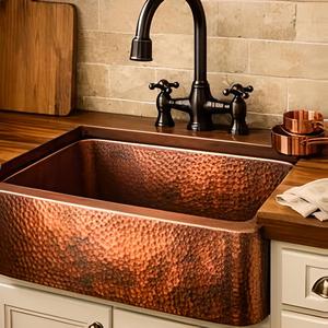 Luxury Handmade Brass Kitchen Sink Single Bowl Deep Modern Undermount Wash <b>Basin</b> for Residential Kitchen Use - Product Image 4