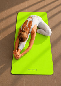 Tapete de Yoga Verde Texturizado, Plegable, para Ejercicio, Gimnasio, Entrenamiento, con Logotipo Personalizado, TPE, Doble Capa, Antideslizante, Ecológico - Product Image 4