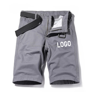 Shorts d'été droits en coton pour hommes, longueur genou, chinos intelligents, bermuda vintage, shorts grande taille pour hommes - Product Image 2