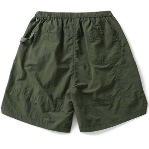 Shorts Bermuda pour homme en tissu Oxford vert uni, séchage rapide, taille élastique, style décontracté avec poches - Product Image 6