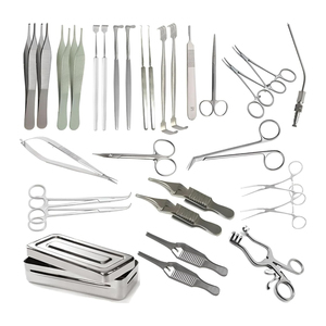 Juego de Instrumentos Quirúrgicos Vasculares para Fístula AV de Acero Inoxidable de Alta Calidad, 30 Piezas, Kit Manual para Fístula Arteriovenosa, CE - Product Image 1