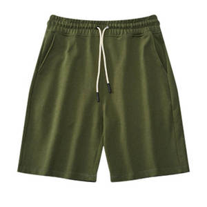New Arrival Streetwear Custom Design Mens French Terry Drawstring Sweat Shorts Pocket 100% Polyester Mid <b>Board</b> Shorts - Product Image 5
