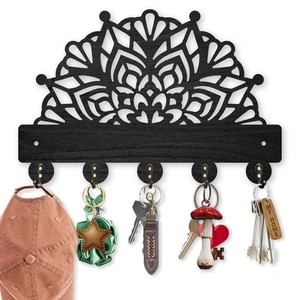 Sheesham Wood (Indian Rosewood) wooden <b>key</b> holders and wall hooks OEM Custom Wholesale | Aqdus Saleem India - Product Image 5