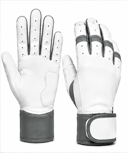 Custom Baseball Gloves Premium <b>Leather</b> Batting Gloves Short <b>Cuff</b> Adjustable <b>Wrist</b> Support Padded Palm Comfortable Team Training - Product Image 6