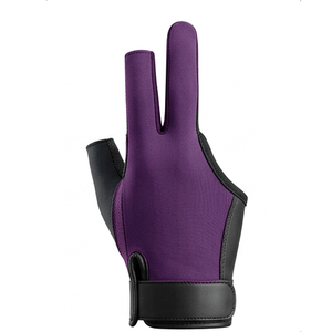 Gants de snooker pour droitiers et gauchers, prix bas, gants d'entraînement mi-doigts pour hommes, gants de billard personnalisés à 3 doigts - Product Image 3