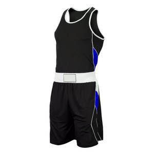 Conjuntos de Uniformes de Boxeo Profesionales para Hombre, Chaleco y Pantalones Cortos de Entrenamiento de MMA y Kickboxing, Uniforme para Hombre y Mujer - Product Image 1