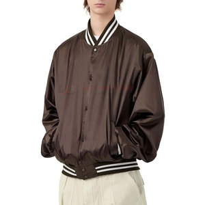 Comfortable Custom Made Satin <b>Jacket</b> For <b>Men's</b> <b>Long</b> Sleeves Breathable Winter <b>Jacket</b> For Online Sale - Product Image 3