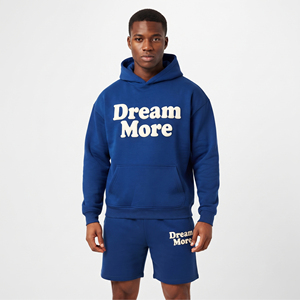 Men Puff Print Hoodie Shorts <b>Set</b> 100% Cotton Fleece Shorts <b>Set</b> Casual Full Sleeve <b>Sweat</b> Hooded And <b>Sweat</b> Shorts Shorts Men - Product Image 1