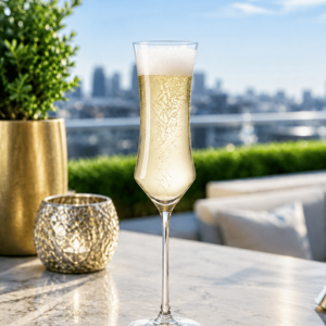 Handmade Borosilicate 180ml Champagne <b>Flutes</b> Lead-Free Clear Stemmed <b>Prosecco</b> Sparkling Wine Toasting Glasses - Product Image 6