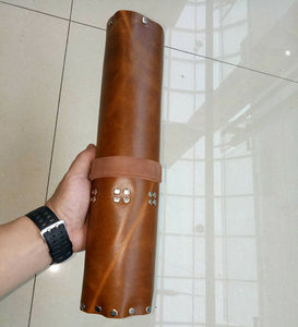 Premium Leather Knife <b>Roll</b> Professional Chef <b>Tool</b> Carrier Kitchen Knife Storage Travel Organizer LKR-0318 - Product Image 6