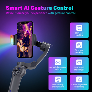 Bán Buôn Thông Minh Ai Mặt Theo Dõi Ảnh Tự Sướng Thanh Đứng Tripod Phoneholder 3-<span class=keywords><strong>Gimbal</strong></span> Ổn Định Antishake Cho IOS Android - Product Image 2