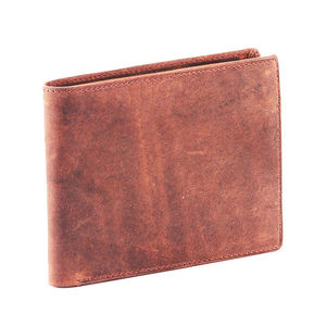 Yamo <b>RFID</b> Anti-theft Genuine Leather Men's Vintage <b>Wallet</b> Money Clip Short Style Open Closure Multi-card Position 2 Polyester - Product Image 1