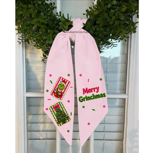 Guirnalda de Algodón Rosa al por Mayor con Diseño de Cascanueces y Topiario, Hecha a Mano, Decoración Navideña para Puerta, Estilo Clásico - Product Image 2