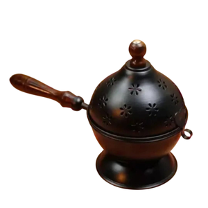 Handcrafted Antique Brass Incense Burner With Intricate Carved Lid Traditional <b>Tripod</b> Chinese Censer For Meditation & Zen Home - Product Image 5
