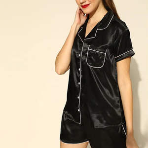 ชุดนอนผู้หญิงทรงพอดีตัวสำหรับฤดูหนาว คุณภาพสูง ระบายอากาศได้ดี แห้งเร็ว ชุดนอนเนื้อผ้านุ่ม เอวยางยืด - Product Image 2