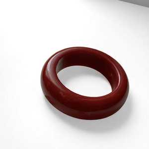 Clear Resin <b>Bangle</b> Understated Chic Jewelry for Minimal Fashion by Tradebyd - Product Image 1