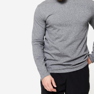 Ropa Casual Cómoda, Camiseta de Cuello Redondo para Hombre, Corte Regular, Mezcla de Algodón, Manga Larga - Product Image 3