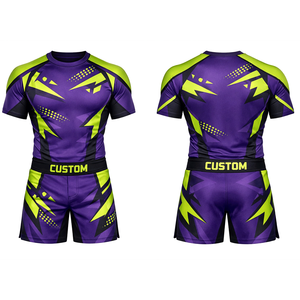 ชุดรัดรูป MMA และกางเกง BJJ แบบ OEM/ODM สำหรับฝึกซ้อมต่อสู้ ชุดกีฬายิวยิตสู - Product Image 1