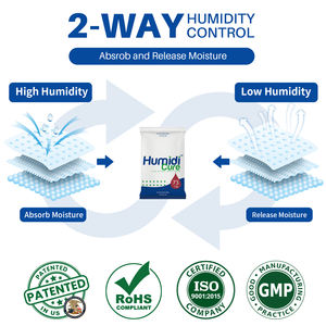 대마 테르펜 1.5g-20 수분 흡수제 및 저장 솔루션 허브 및 대마 Grovebag Boveda에 대한 73% 2 방향 습도 조절 팩 - Product Image 6