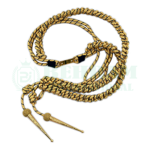 Cordón de Hombro de Alta Calidad con Recubrimiento Ecológico para Guardias de Seguridad, Accesorio para Uniformes Tácticos con Puntas Metálicas - Product Image 1