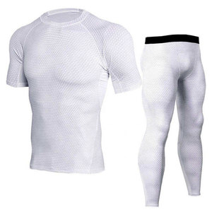 Ensemble de sport de compression professionnel pour hommes, tenue de compression ajustée pour la gym, ensemble d'entraînement de compression pour hommes, ensemble actif - Product Image 2