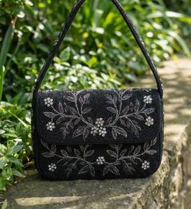 Bolso de hombro de cuentas doradas para mujer, de diseñador, bordado, tipo clutch de noche, bandolera de moda para boda, bolso de regalo - Product Image 4