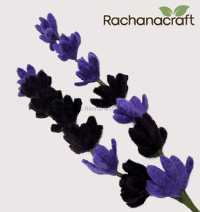 Handcrafted <b>Wool</b> Felt Lavender Stems – Eco-Friendly Everlasting Floral Decor - Product Image 4