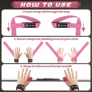 Bandes de maintien pour poignets de gym en néoprène rembourré, nylon et coton, réglables, légères, pour un maintien renforcé, sangles de soulevé de terre, musculation - Product Image 2