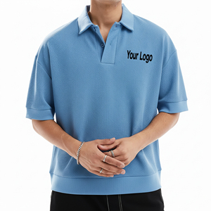 Nueva Camiseta Polo de Moda con Logotipo Personalizado, Cierre de Cremallera 1/4, Sublimación, 180 Gsm, Algodón, para Golf, con Cuello, para Hombre - Product Image 1